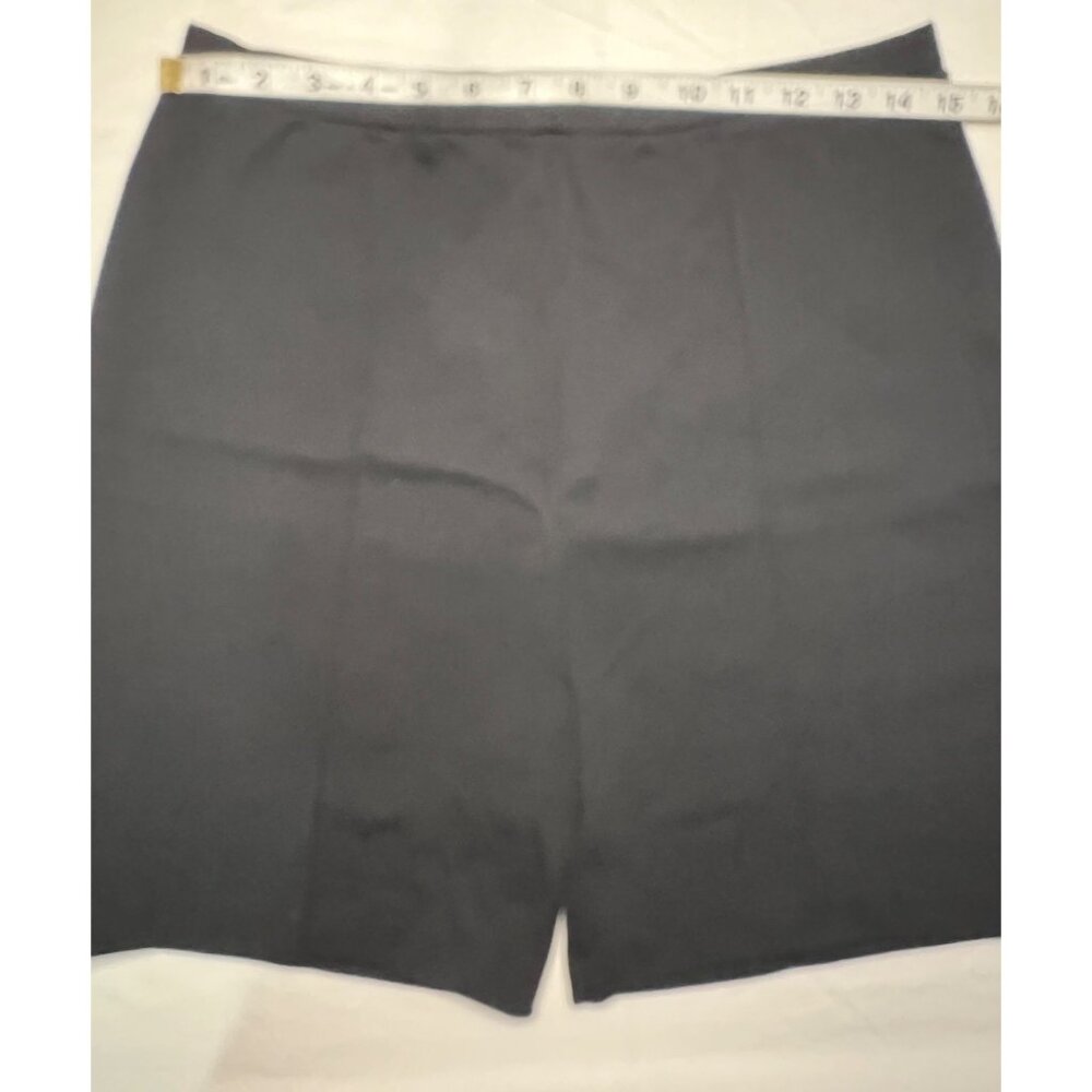 Womens Vintage Black Elastic Waist Shorts Size 18